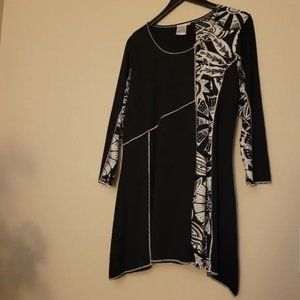 NWOT Parsley & Sage Abstract Print Cotton Blend Tunic